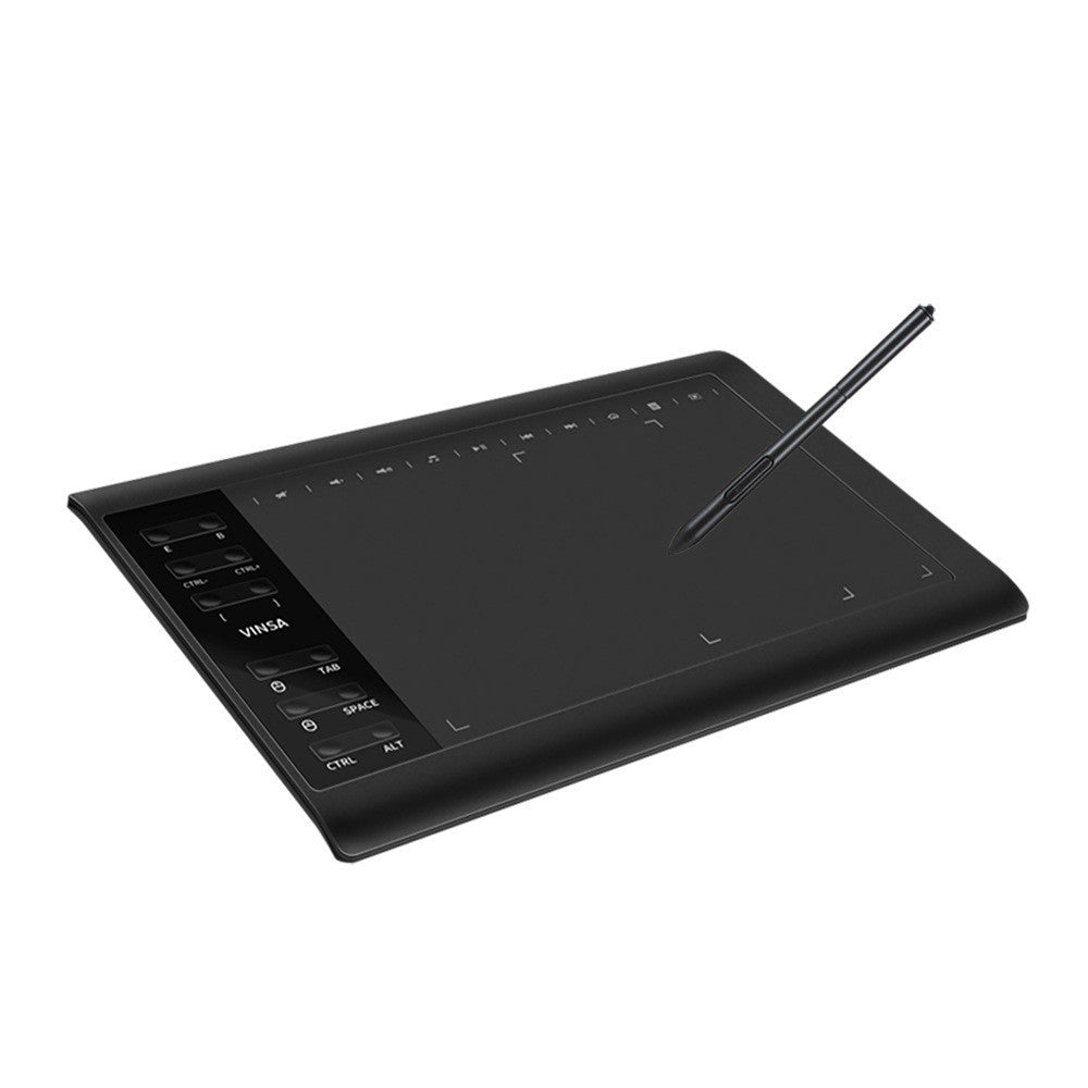 Tablette graphique numérique 1060PLUS – zone active 10×6 pouces, stylet rechargeable, 8192 niveaux de pression, 8 Go intégrés