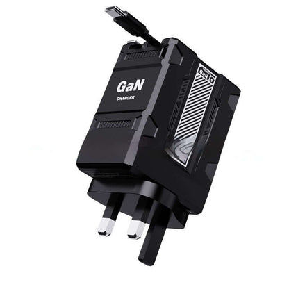 Prise de charge rapide en nitrure de gallium F2, câble flexible double