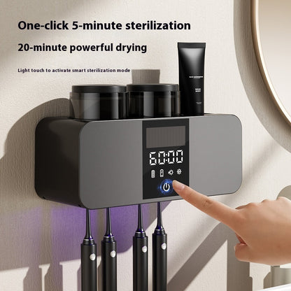 Porte-brosse à dents mural intelligent – Fashion Home, design moderne, hygiénique