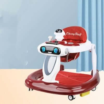 Multifunctional anti-rollover baby and child walker