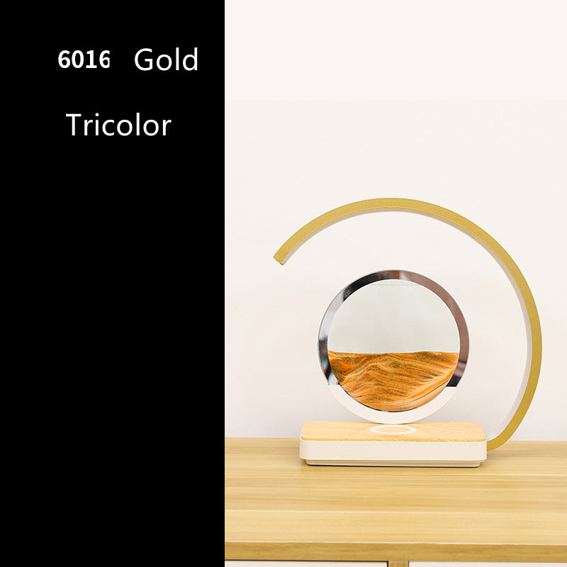 Lampe créative sablier LED 3D – décompression, peinture sable mouvant