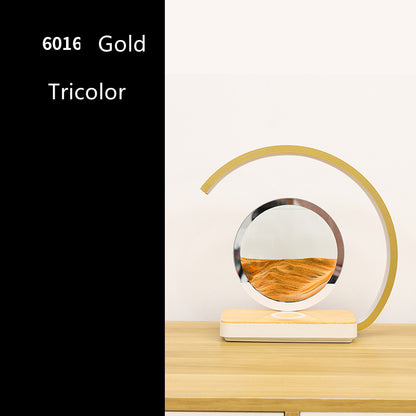 Lampe créative sablier LED 3D – décompression, peinture sable mouvant