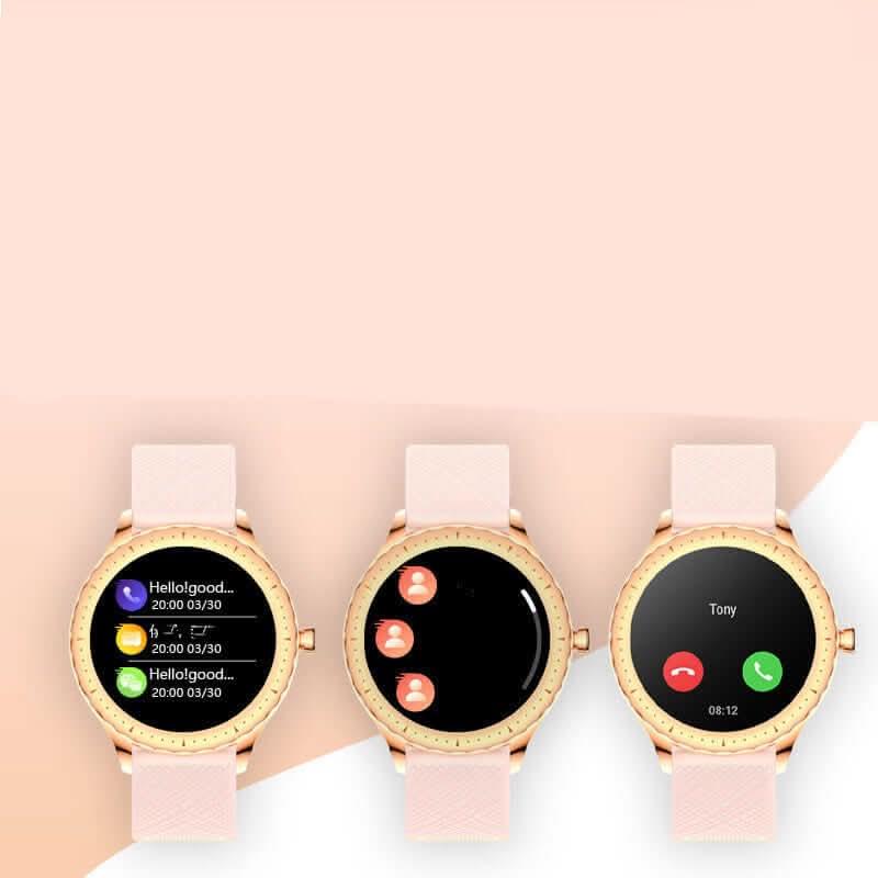 Women's Round Dial Multi-Function Smartwatch