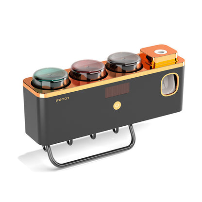 Support mural désinfectant – porte-brosse à dents et serviette, fixation par ventouse, stérilisation UV