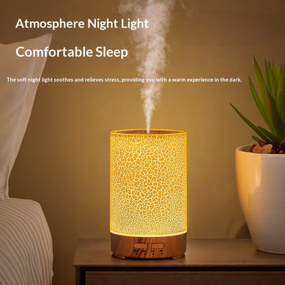 Diffuseur d’arômes Crack 150ml – Humidificateur & Purificateur d’air avec LED décorative
