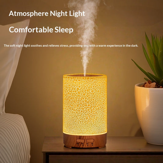Diffuseur d’arômes Crack 150ml – Humidificateur & Purificateur d’air avec LED décorative