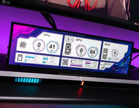 Écran Secondaire LCD pour Boîtier PC