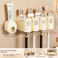 Bathroom Rack Punch-free Wall-mounted Toothbrush Cup Rack