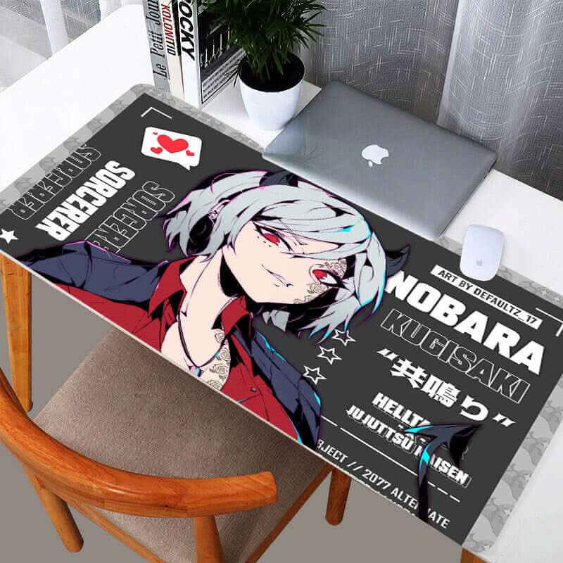 Tapis de souris à motif technologique – impression thermique unilatérale, surface lisse, base antidérapante, design futuriste