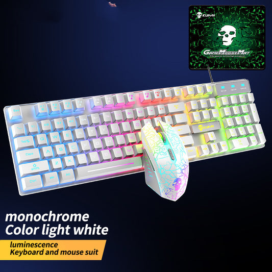 Ensemble clavier et souris lumineux Kuiying T6RGB