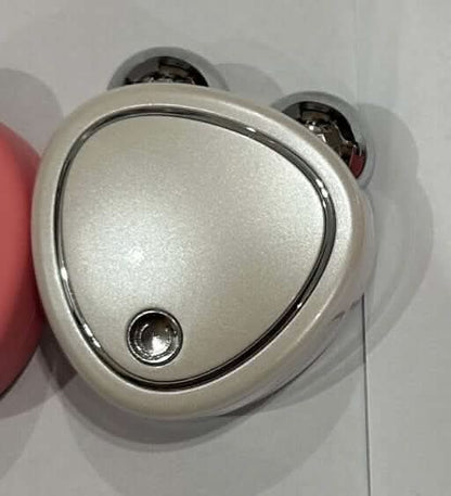 Appareil de beauté à micro-courant – rouleau facial, massage raffermissant, soin anti-âge