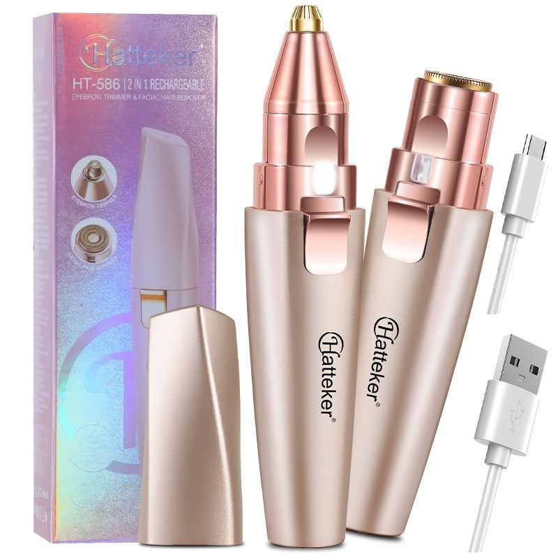 Rasoir électrique 2-en-1 pour femmes