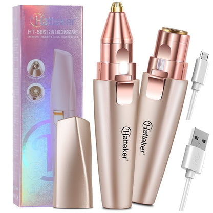 Rasoir électrique 2-en-1 pour femmes