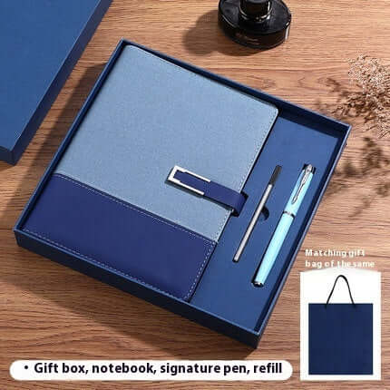 Carnet d’affaires épaissi en cuir souple