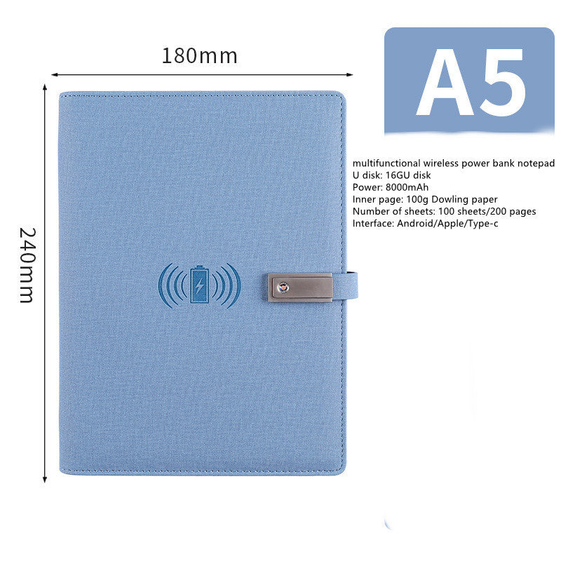 Bloc-notes Multifonction avec Batterie Externe et Clé USB