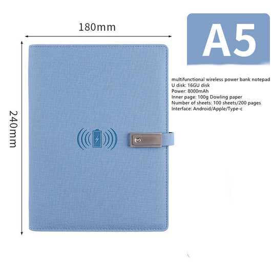 Bloc-notes Multifonction avec Batterie Externe et Clé USB