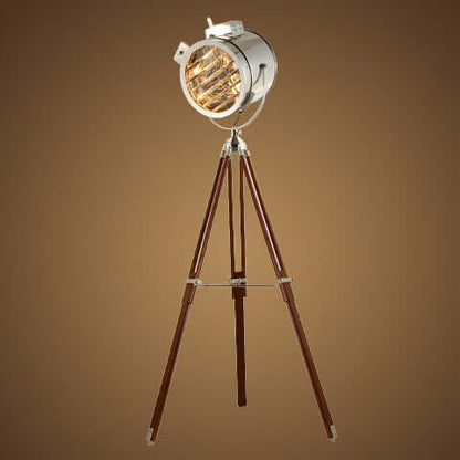 Lampadaire de scène style industriel trépied