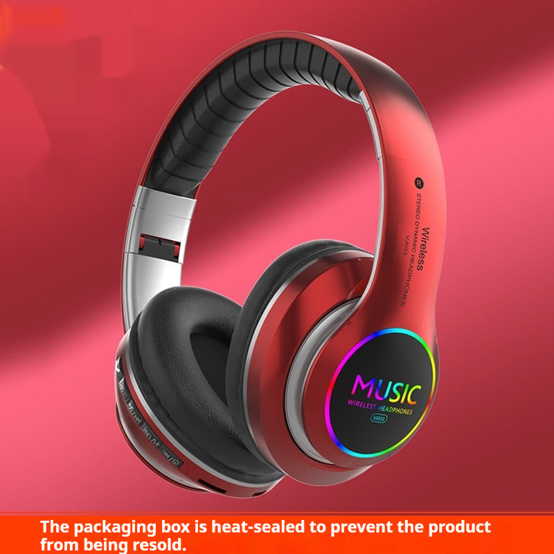 Wireless Sports Bluetooth Headphone Head-mounted Metal Stereo E-sports Low Latency