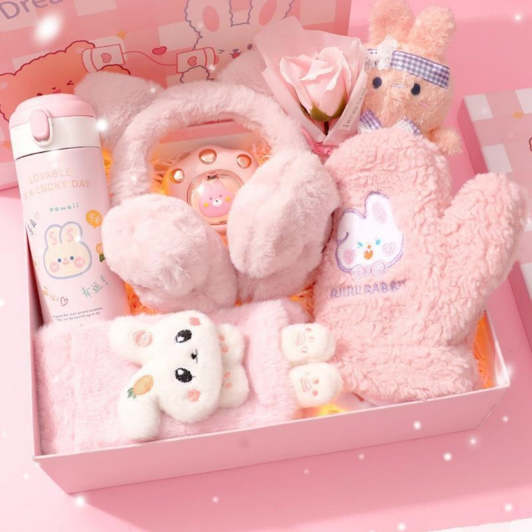 Coffret cadeau hiver pratique – filles, anniversaire, Noël, école primaire et maternelle