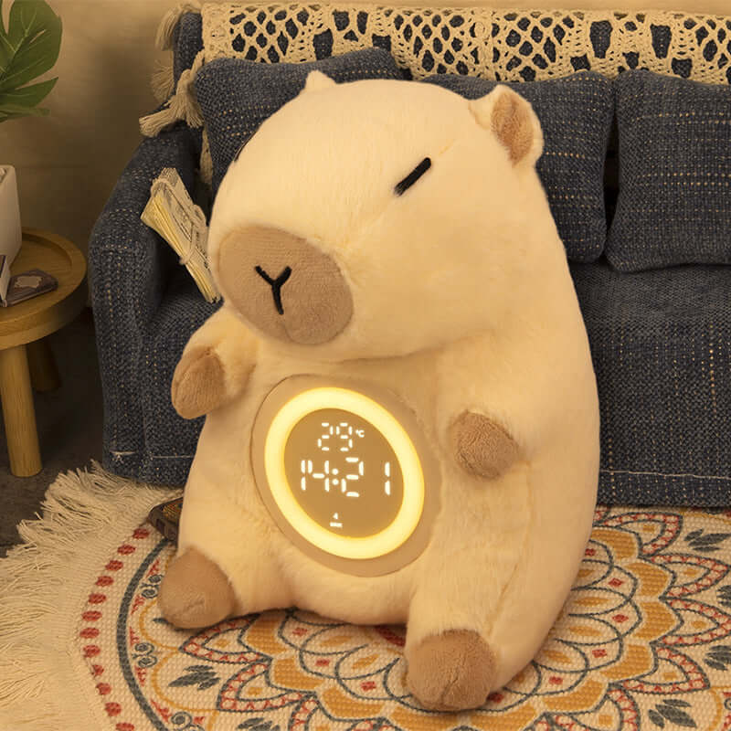 Capibara– Réveil lumineux en peluche