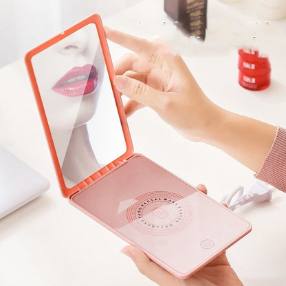 Chauffe-masque facial portable – miroir de maquillage intégré, USB ou 220V, soin hydratant