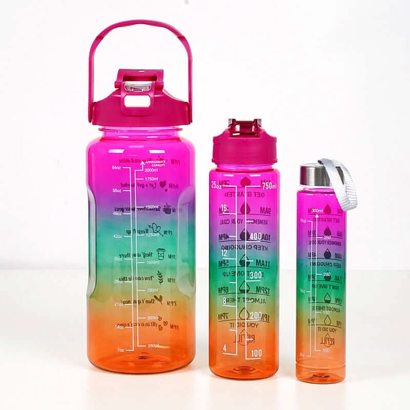 3-in-1 Sports Water Bottle Set