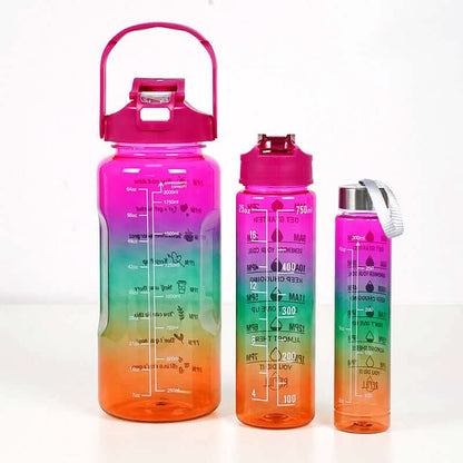 3-in-1 Sports Water Bottle Set