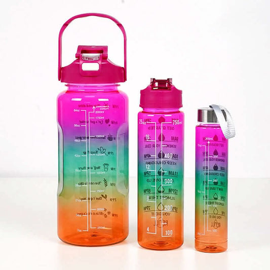 3-in-1 Sports Water Bottle Set