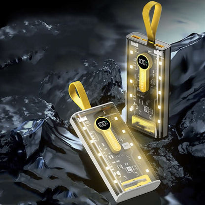 Batterie rechargeable transparente