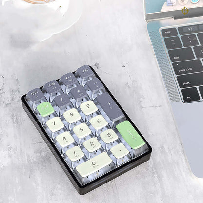 Fashionable Wireless Three-mode Transparent Numeric Keypad