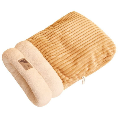 Sac de couchage pour animaux – peluche douce, semi-fermé