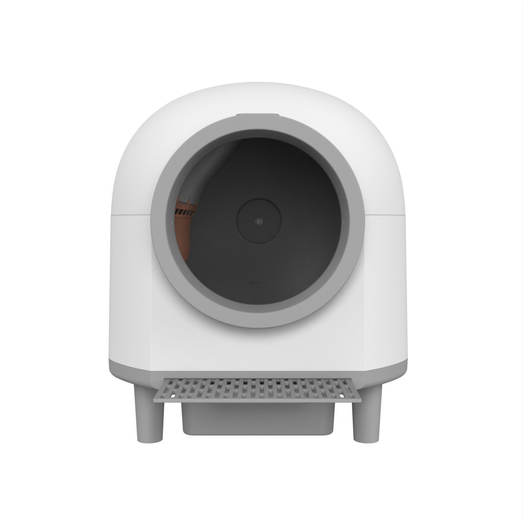 Litière intelligente pour chat avec nettoyage automatique et design moderne