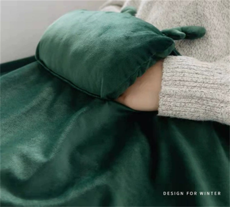 Couverture chauffante pour jambes – usage bureau ou étudiant, chauffage électrique USB, douce et portable