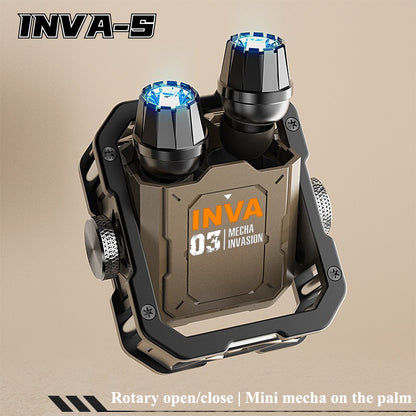 Casque Bluetooth Intrusion Jet – design mécanique e-sport, style sac à dos futuriste