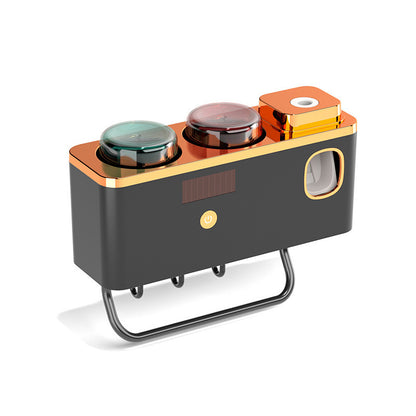 Support mural désinfectant – porte-brosse à dents et serviette, fixation par ventouse, stérilisation UV