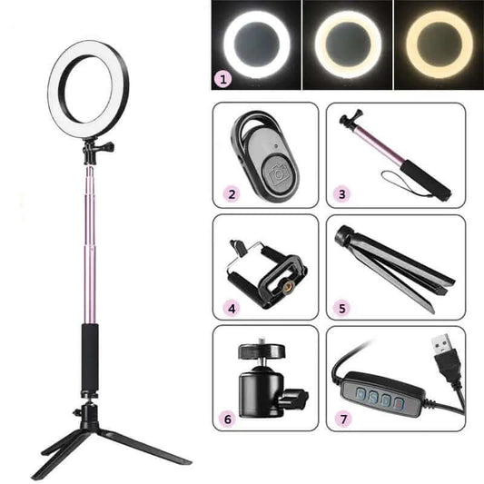 Ring light avec trépied et support pour smartphone Les Visionnaires