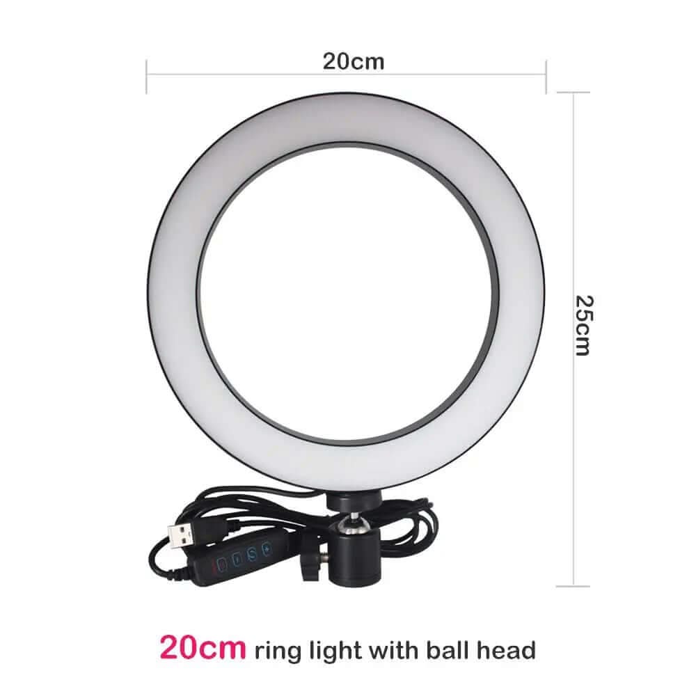 Ring light avec trépied et support pour smartphone Les Visionnaires
