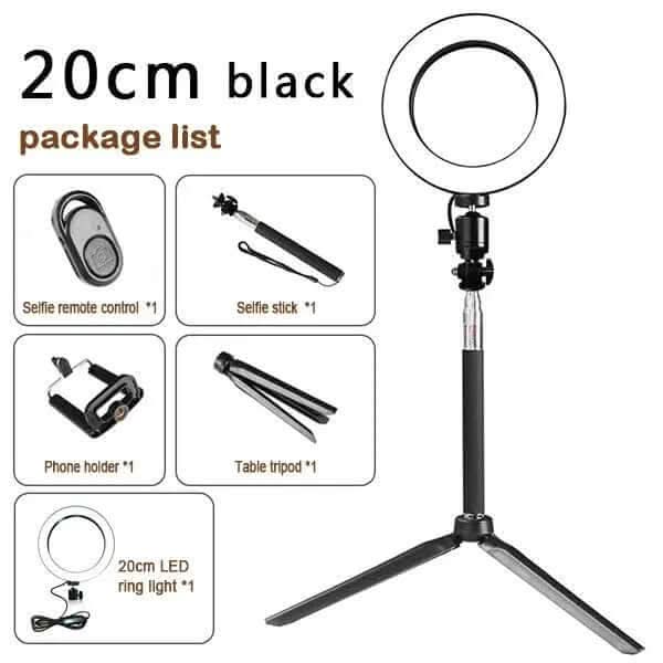 Ring light avec trépied et support pour smartphone Les Visionnaires
