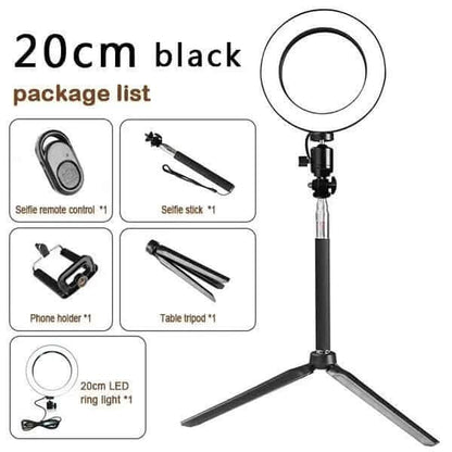 Ring light avec trépied et support pour smartphone Les Visionnaires