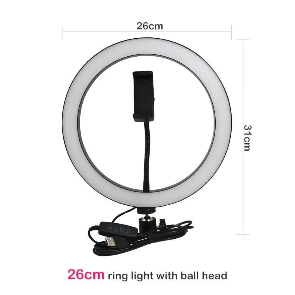 Ring light avec trépied et support pour smartphone Les Visionnaires