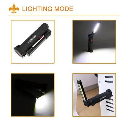 Lampe Torche Tactique LED COB Rechargeable USB Les Visionnaires
