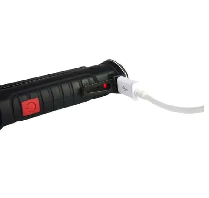 Lampe Torche Tactique LED COB Rechargeable USB Les Visionnaires