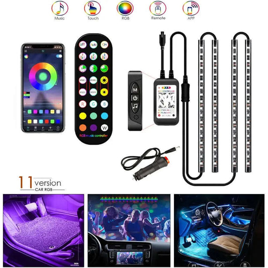 Bande lumineuse LED RGB pour intérieur de voiture Les Visionnaires
