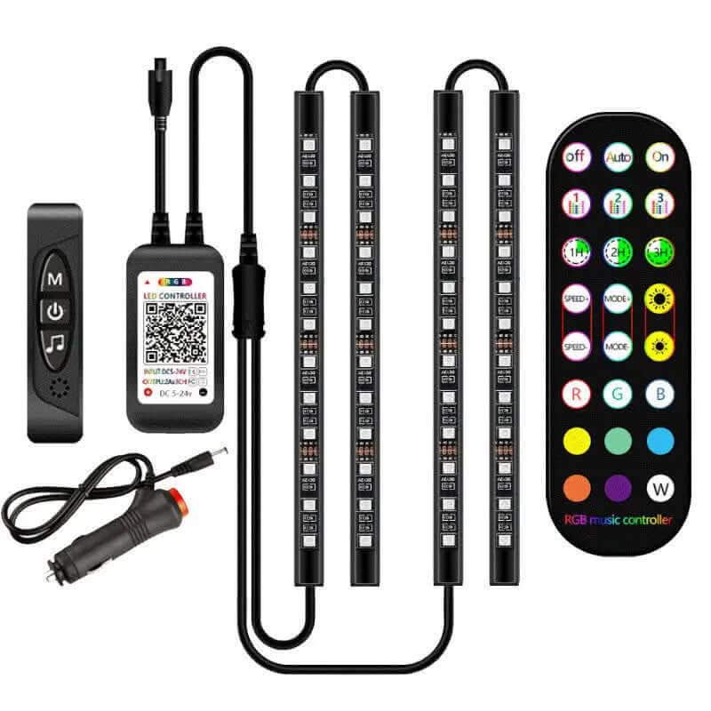 Bande lumineuse LED RGB pour intérieur de voiture Les Visionnaires
