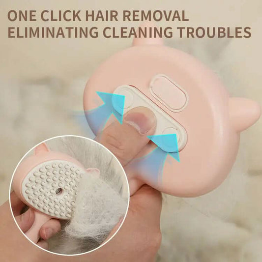 Brosse de nettoyage avec brumisateur pour animaux Les Visionnaires
