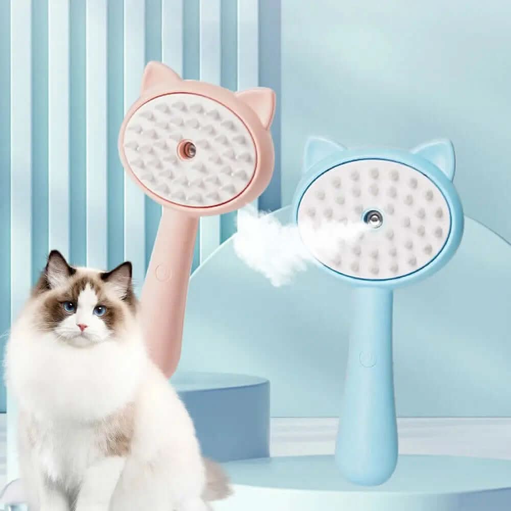 Brosse de nettoyage avec brumisateur pour animaux Les Visionnaires