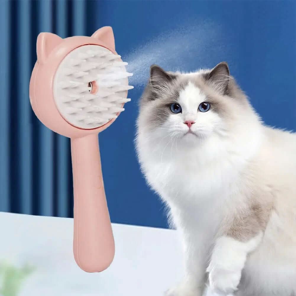 Brosse de nettoyage avec brumisateur pour animaux Les Visionnaires