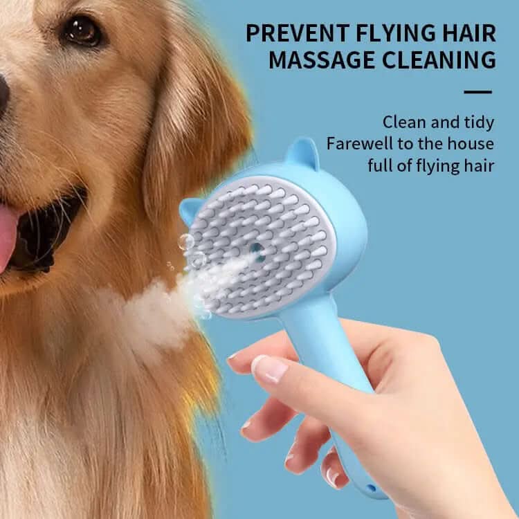 Brosse de nettoyage avec brumisateur pour animaux Les Visionnaires