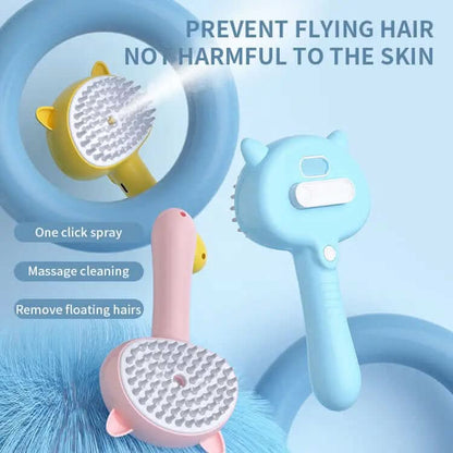 Brosse de nettoyage avec brumisateur pour animaux Les Visionnaires
