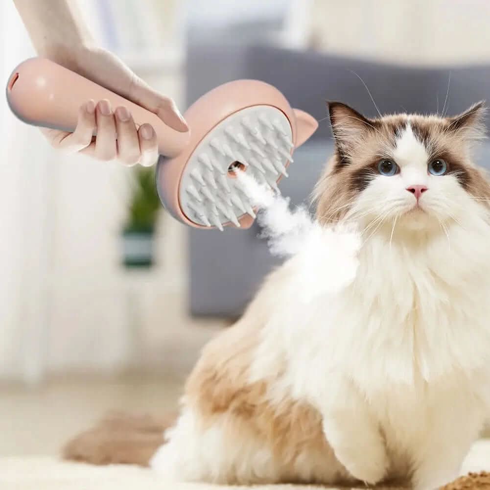 Brosse de nettoyage avec brumisateur pour animaux Les Visionnaires